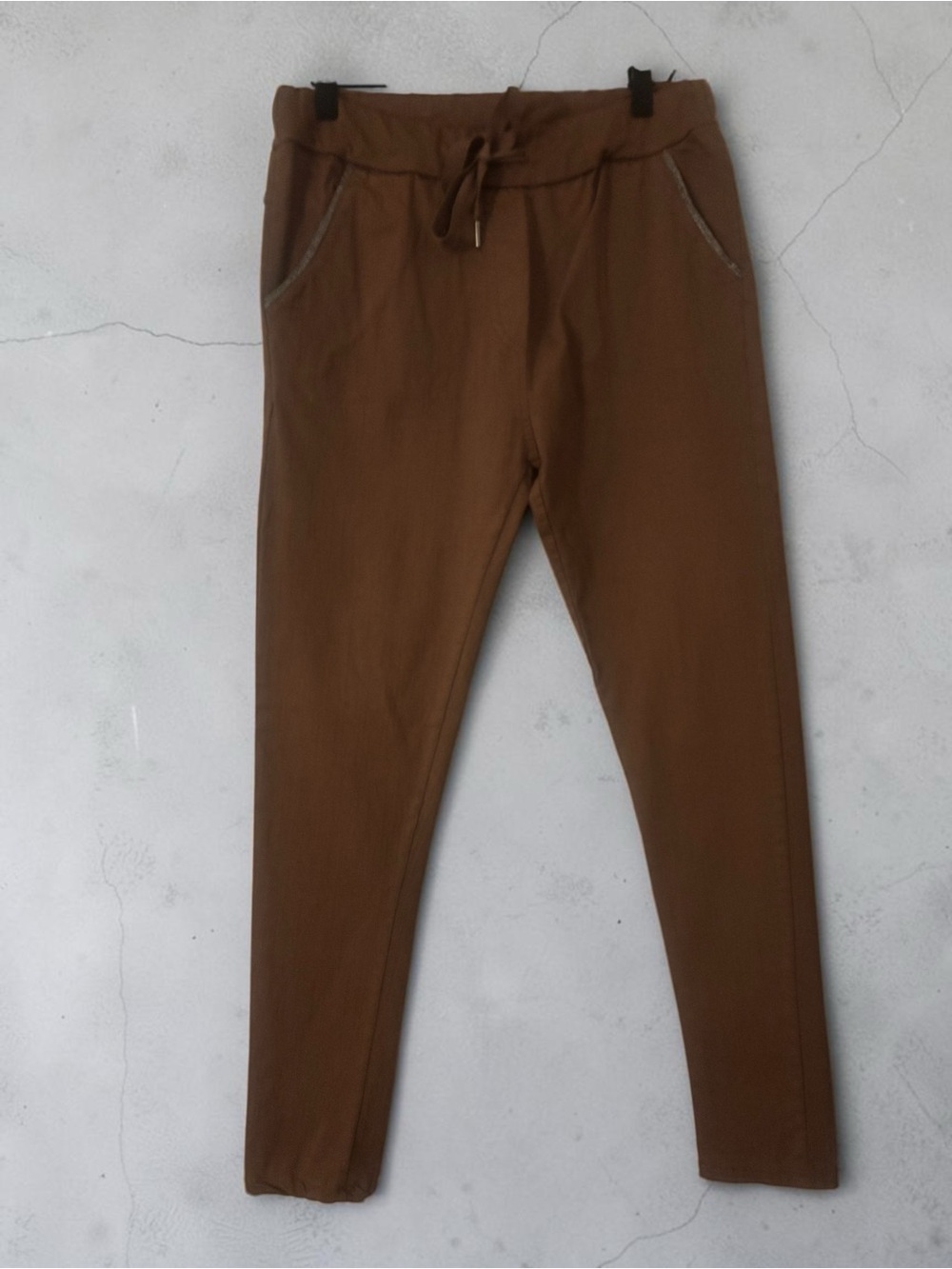 Men's Brown Drawstring Jogger Pants – Casual Everyday Wear